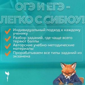ОГЭ И ЕГЭ НА ВЫСОКИЙ БАЛЛ С СИБЮУ!
